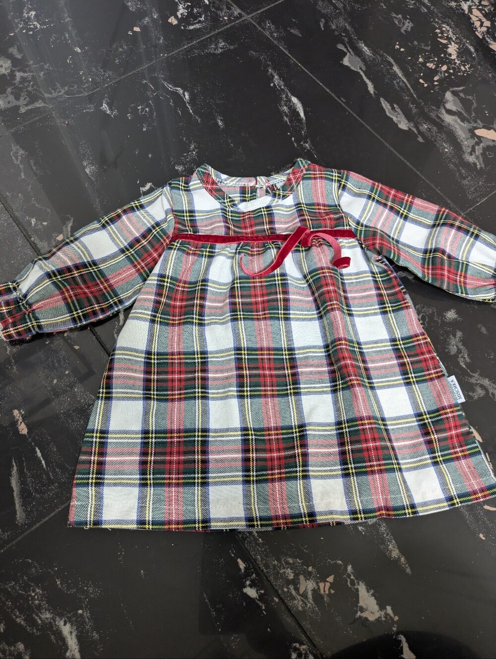 Badgley Mishka Plaid Holidays Dress Size 6-9 Months